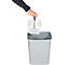 Abfallsammler Probbax, 25 l Volumen, rechteckig, Polypropylen, grau