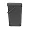 Abfallsammler Sort & Go, rechteckig, mit Wandhalterung, Deckel & Griff, 16 l, Kunststoff, grau