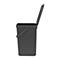 Abfallsammler Sort & Go, rechteckig, mit Wandhalterung, Deckel & Griff, 16 l, Kunststoff, grau