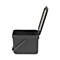 Abfallsammler Sort & Go, rechteckig, mit Wandhalterung, Deckel & Griff, 6 l, Kunststoff, grau