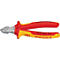 Knipex Seitenschneider, rot-gelb, Details: "14 26 160 Vanadin Super", "KNIPEX", 1000 V.