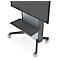 Ablage für Monitorständer SMS Presence, B 780 x T 350 x H 16 mm, bis 12 kg, anthrazitgrau