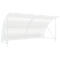 Abri extérieur Bamberg, transparent, l. 4080 mm, blanc signalisation RAL 9016