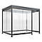 Abri extérieur Köln K3 d/b WSM, l. 3180 x P 2165 x H 2510 mm, entièrement monté, gris anthracite RAL 7016