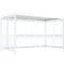 Abri extérieur Köln K4 l/b WSM, l. 4195 x P 2165 x H 2510 mm, transparent H 2360, en kit ou entièrement monté, blanc trafic