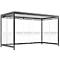 Abri extérieur Köln K4 l/b WSM, l. 4195 x P 2165 x H 2510 mm, transparent H 2360, en kit ou entièrement monté, gris anthracite