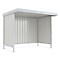 Abri extérieur Leipzig, utilisable d'un côté, unité de base, l. 2870 x P 2200 mm, galvanisé