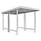 Abri extérieur Leipzig, utilisable des deux côtés, unité de base, l. 2250 mm, galvanisé