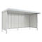 Abri extérieur modèle Leipzig, utilisable d'un côté, unité de base, P 2200 mm, l. 4300 mm, galvanisé