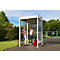 Abri extérieur pour fumeurs Jena Maxi WSM - pour 2/3 personnes - l. 1550 x P 1550 x H 2360 mm - galvanisé