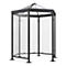 Abri extérieur pour fumeurs Paris WSM (sans parois latérales) - gris anthracite RAL 7016