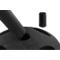 Absperrpfosten RS-Guidesystems GLA 25, schwarz, Gurt rot/weiß, 2 Stück