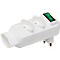 Abzweigstecker brennenstuhl®, 3-fach, um 350° drehbar, mit beleuchtetem Schalter, IP20, Kunststoff, weiss