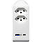 Abzweigstecker brennenstuhl® cleverLINE, 2-fach, 1 x USB-A/1 x USB-C, um 300° drehbar, ohne Aufhänger, IP20, Kunststoff, weiss
