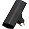 Abzweigstecker brennenstuhl® cleverLINE, extraflach, 2-fach, um 300° drehbar, ohne Aufhänger, IP20, Kunststoff, schwarz