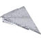 Triangular metal angle, galvanized, with checkered plate pattern.