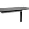 Accessoirelade, voor montage onder bureaus, kogelgelagerd, B 733 x D 260 x H 44 mm, recyclebaar vilt, donkergrijs