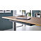 Accessoirelade, voor montage onder bureaus, kogelgelagerd, B 733 x D 260 x H 44 mm, recyclebaar vilt, donkergrijs