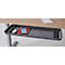 Accessoirelade, voor montage onder bureaus, kogelgelagerd, B 733 x D 260 x H 44 mm, recyclebaar vilt, donkergrijs