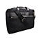 Schwarze Acer Laptoptasche mit Tragegurt und silbernen Reißverschlüssen vor weißem Hintergrund.