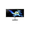 Breiter Acer Monitor mit dünnem Rand und silbernem Standfuß vor weißem Hintergrund.