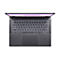 Draufsicht auf ein dunkelgraues Laptop mit beleuchteter Tastatur und Touchpad vor weißem Hintergrund.