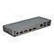 Graues Dockingstation mit AnschlÃ¼ssen wie HDMI, USB und Ethernet, auf weiÃŸem Hintergrund.