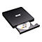 Schwarzes, externes Acer CD-DVD-Laufwerk mit geöffnetem Fach vor weißem Hintergrund.