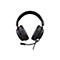 Schwarzes Gaming-Headset mit gepolstertem Bügel, weichen Ohrpolstern und einem ausklappbaren Mikrofon.