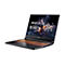Schwarzes Acer Nitro Laptop, Display mit Weltraum-Hintergrund, beleuchtete Tastatur.