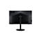 Rückseite eines schwarzen Acer-Monitors auf einem Standfuß mit rundem Sockel vor weißem Hintergrund.