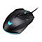 Schwarze Acer Predator Gaming-Maus mit blau beleuchtetem Logo und Mausrad vor weißem Hintergrund.