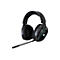 Schwarzes Acer Predator Gaming-Headset mit blauem Lichteffekt und Mikrofon vor weißem Hintergrund.