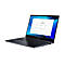 Dunkelgraues Acer-Laptop, Display mit weißer Benutzeroberfläche, weißer Hintergrund.