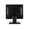 Rückseite eines schwarzen Acer-Monitors mit Standfuß vor weißem Hintergrund.