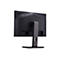 Rückseite eines schwarzen Acer-Monitors mit Standfuß vor weißem Hintergrund.