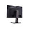 Rückseite eines schwarzen Acer-Computermonitors mit Standfuß vor weißem Hintergrund.