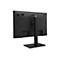Rückansicht eines schwarzen Acer Monitors mit Standfuß vor weißem Hintergrund.