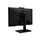 Rückansicht eines schwarzen Acer-Monitors mit Standfuß auf weißem Hintergrund.