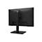 Rückansicht eines schwarzen Acer Monitors mit Standfuß vor weißem Hintergrund.