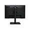 Rückseite eines schwarzen Acer-Monitors mit Standfuß auf weißem Hintergrund.