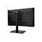 Rückansicht eines schwarzen Acer Monitors mit Standfuß auf weißem Hintergrund.
