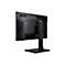 Rückansicht eines schwarzen Acer Monitors auf einem Standfuß vor weißem Hintergrund.