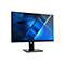 Schwarzer Acer-Monitor mit schlankem Rahmen und abstraktem blauem Displaybild auf weißem Hintergrund.