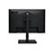 Rückseite eines schwarzen Acer-Monitors mit Standfuß vor weißem Hintergrund.