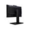 Rückseite eines schwarzen Acer Monitors mit geometrischem Muster und Standfuß vor weißem Hintergrund.