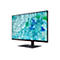 Acer Monitor aus der Perspektive, Display zeigt abstraktes blaues Wasser mit Kunststofffragmenten, flacher Standfuß.