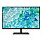 Acer Monitor mit dünnem Rahmen vor weißem Hintergrund. Display zeigt blaues, wässriges Muster mit Glasstücken.