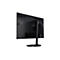 Rückansicht eines schwarzen Acer Monitors mit Standfuß vor weißem Hintergrund.