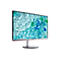 Silberner Acer Monitor mit dünnem Rand und hellem Display mit blau-grünem Glas-Hintergrundbild.